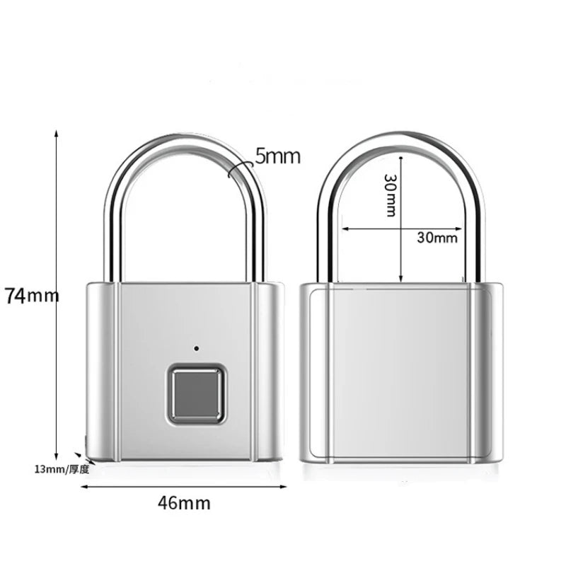 SecureTouch Smart Fingerprint Padlock